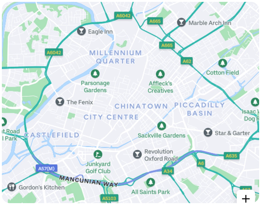 Service area map